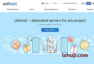 unihost：乌克兰\俄罗斯\荷兰等7个国家不限流量独立服务器，100M~1Gbps带宽-CDN-服务器-VPS优惠/促销/测评-撸主机评测